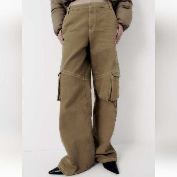 ZARA full length cargo pants - Picture 4 of 9